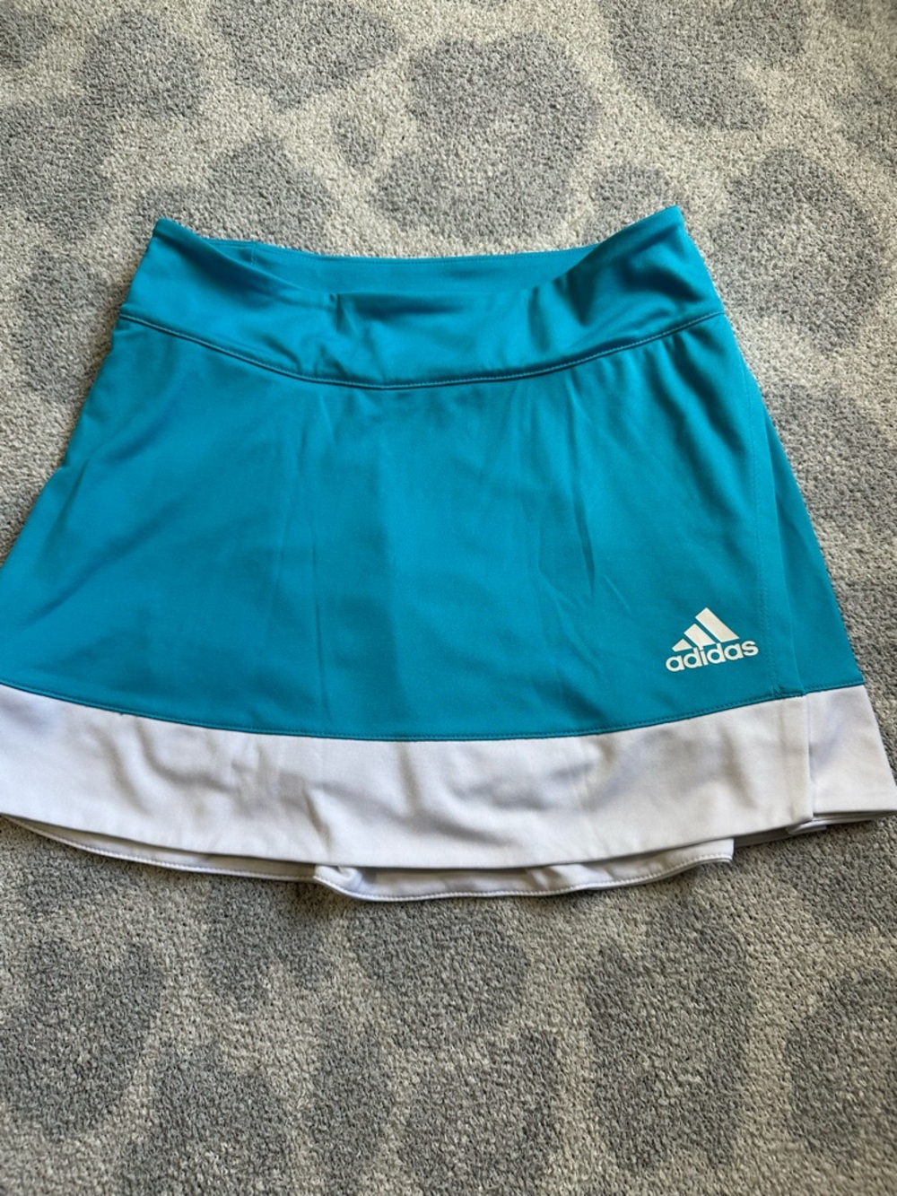 adidas Teal and White Performance Tennis Skort